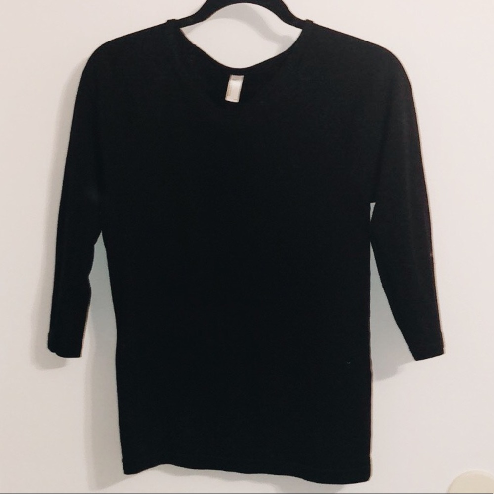 American Apparel 3/4 Sleeve Tee Shirt